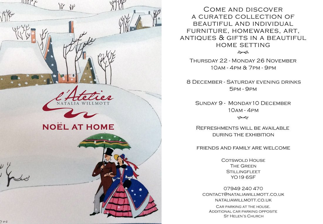 Join me for my annual Christmas Exhibition! - Natalia Willmott