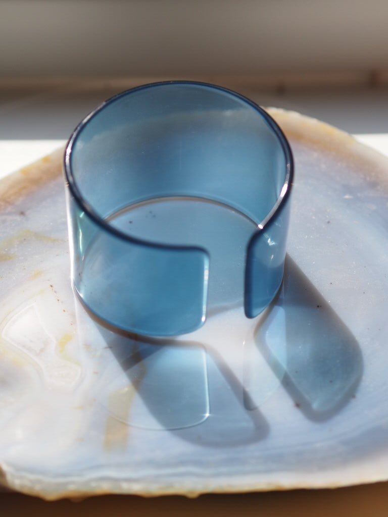 Acetate bangle - light blue - Natalia Willmott