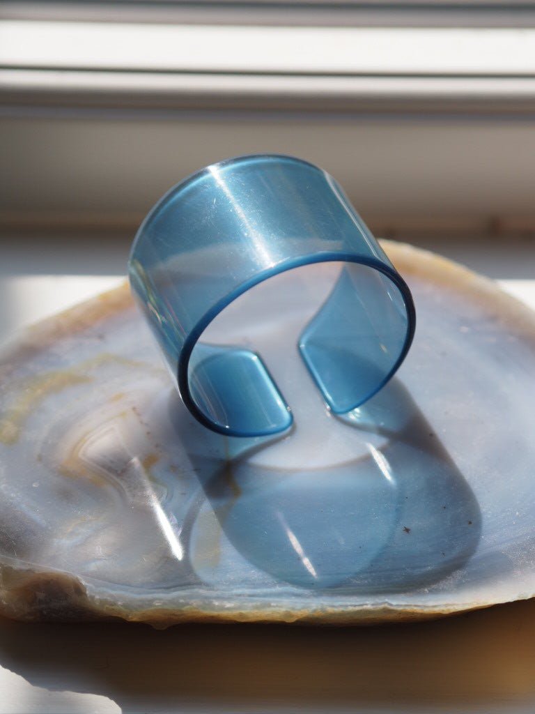 Acetate bangle - light blue - Natalia Willmott