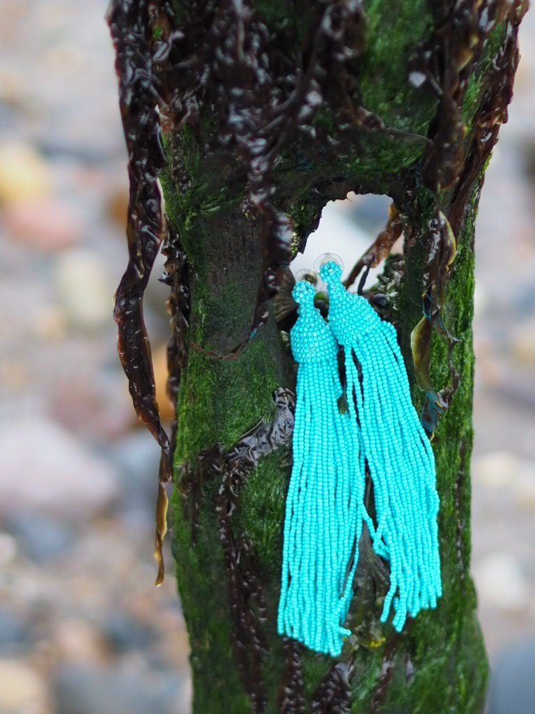 Beaded tassel earrings - Natalia Willmott