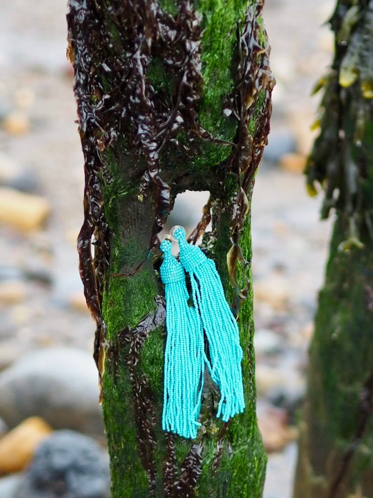 Beaded tassel earrings - Natalia Willmott