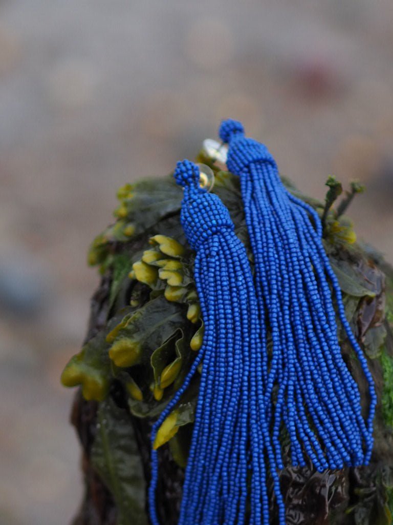 Beaded tassel earrings - Natalia Willmott