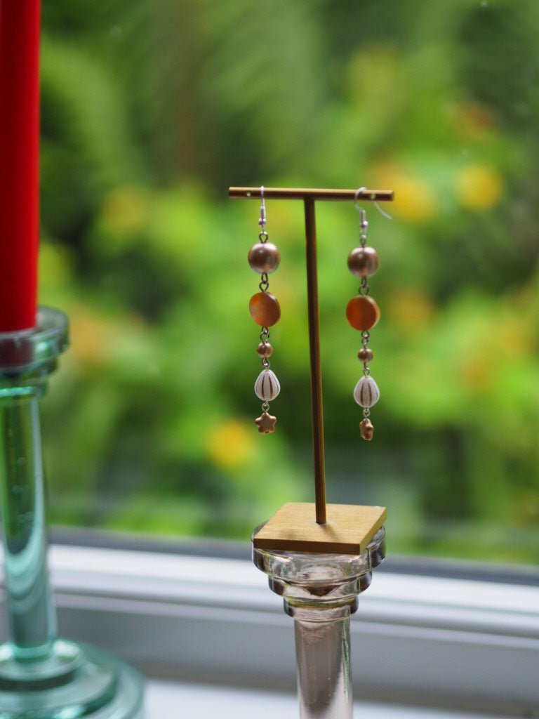 Champagne pearl and glass Czech beads jewellery - Natalia Willmott