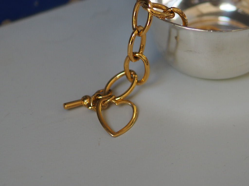 'Coeur" Vintage loop bracelet with heart - Natalia Willmott