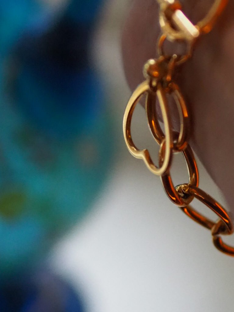 'Coeur" Vintage loop bracelet with heart - Natalia Willmott