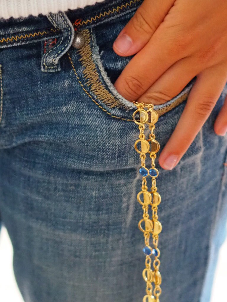 crystal vintage necklace chain - Natalia Willmott