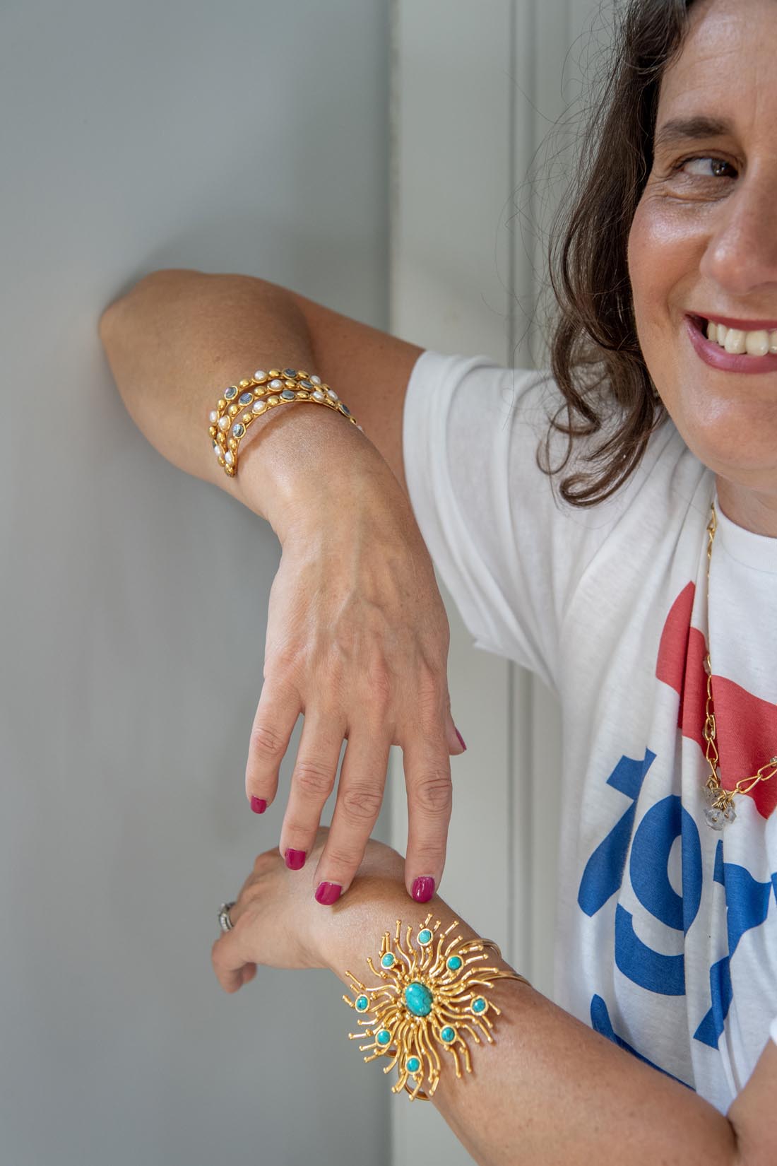 Cuff/Manchette "Sunshine"by Sylvia Toledano - Natalia Willmott