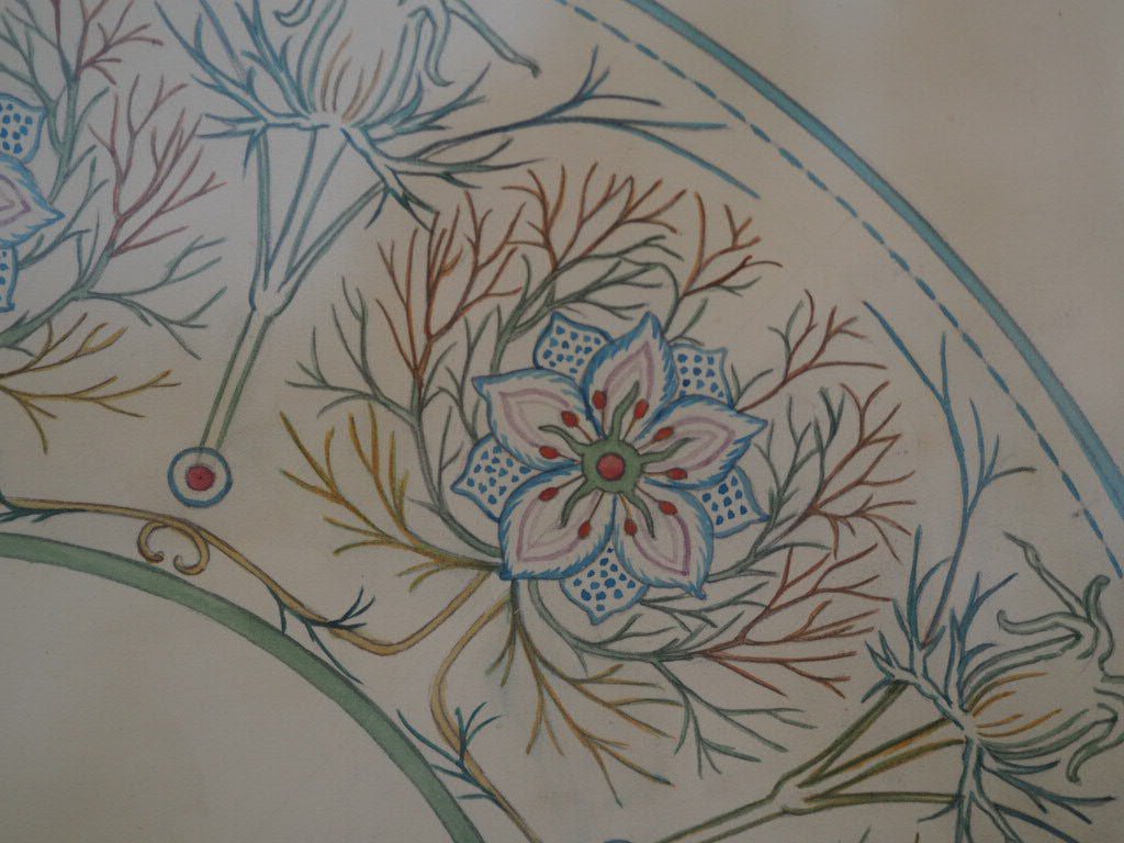 Design for a fan thistle by Hilda Clegg - Natalia Willmott
