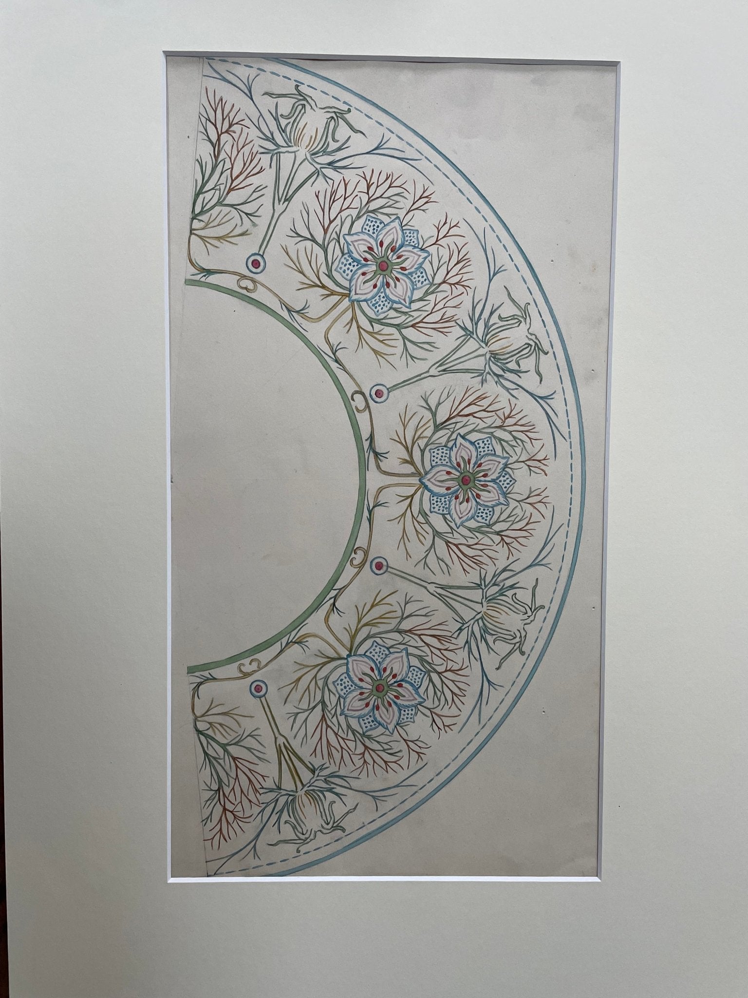 Design for a fan thistle by Hilda Clegg - Natalia Willmott