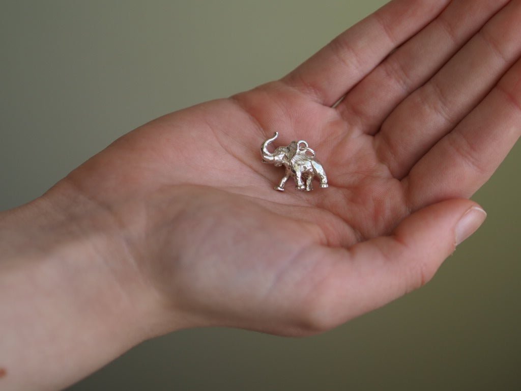 Elephant vintage silver charm - Natalia Willmott