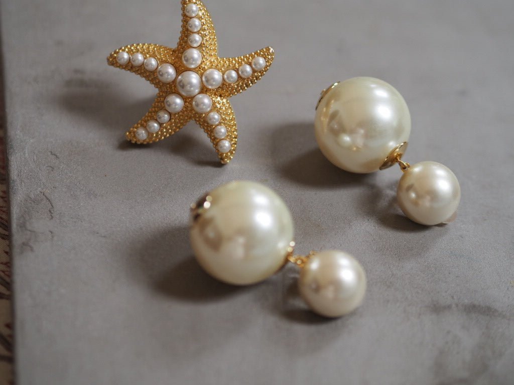 Large pearl clip on earrings - Natalia Willmott
