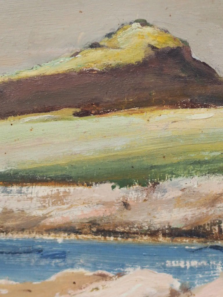 Looking Towards Portencross oil painting - Natalia Willmott