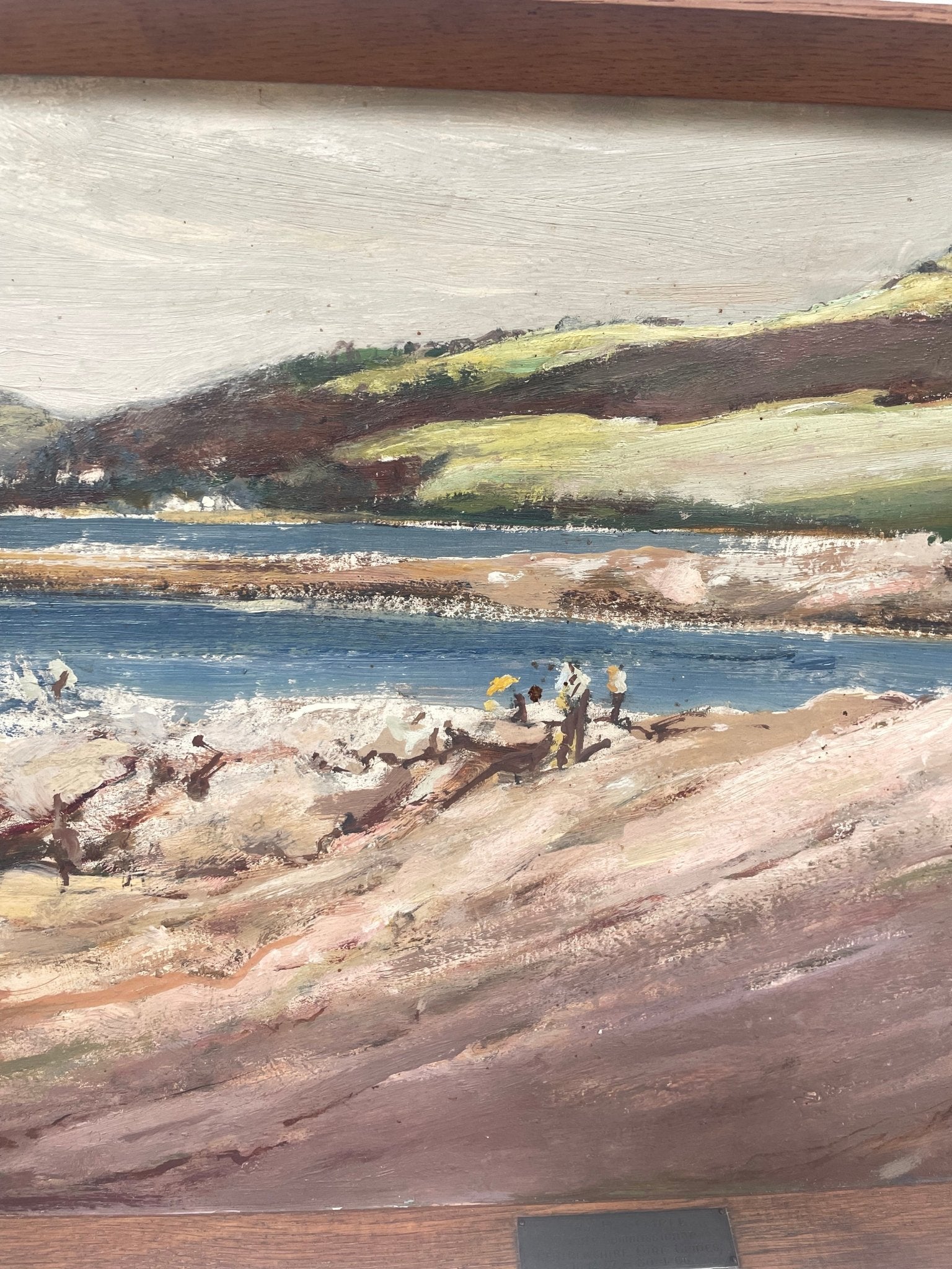Looking Towards Portencross oil painting - Natalia Willmott