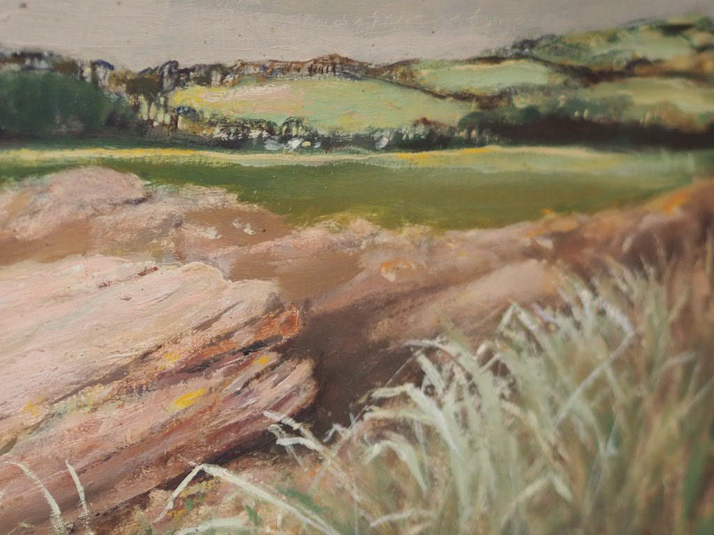 Looking Towards Portencross oil painting - Natalia Willmott