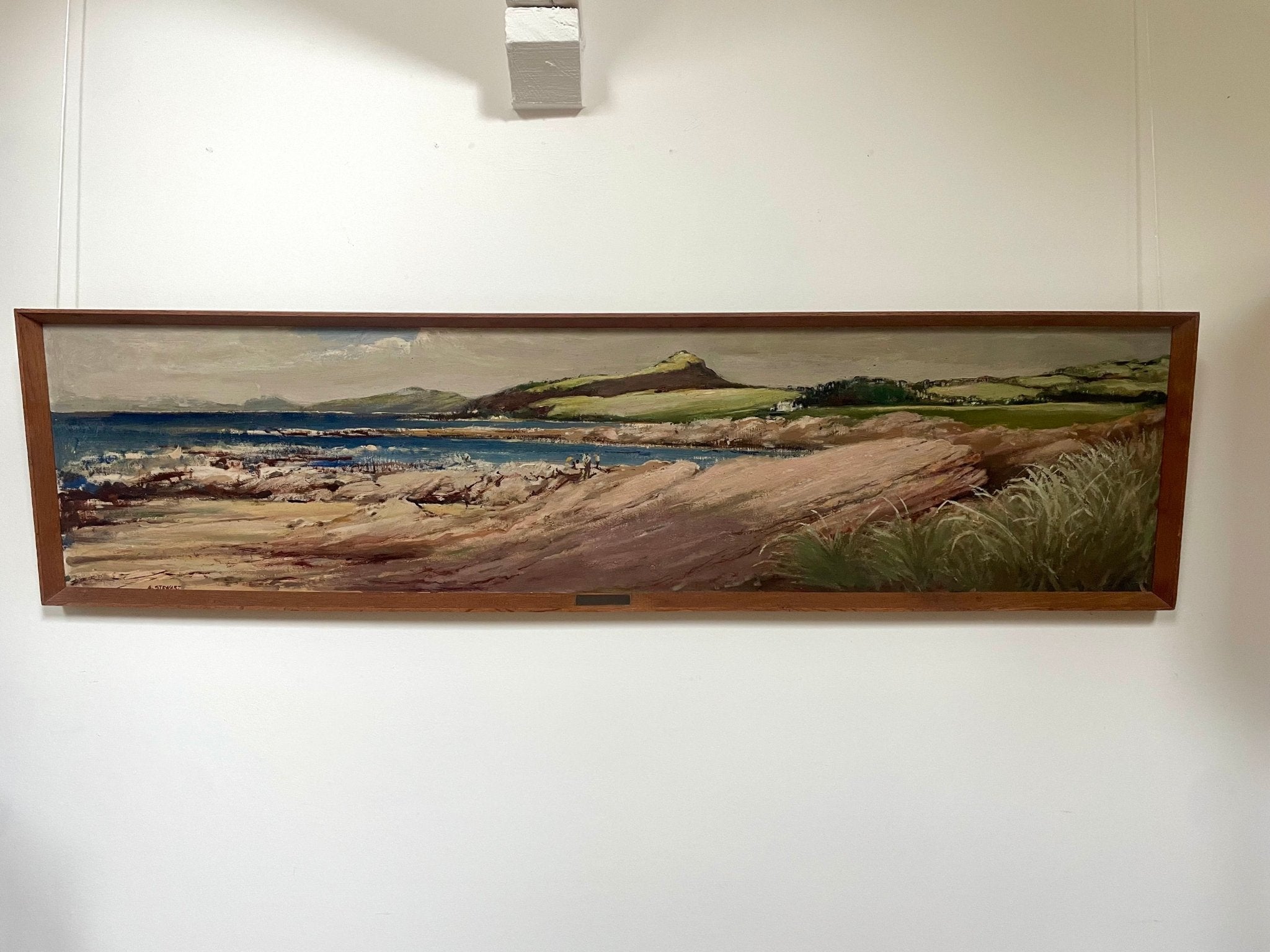 Looking Towards Portencross oil painting - Natalia Willmott
