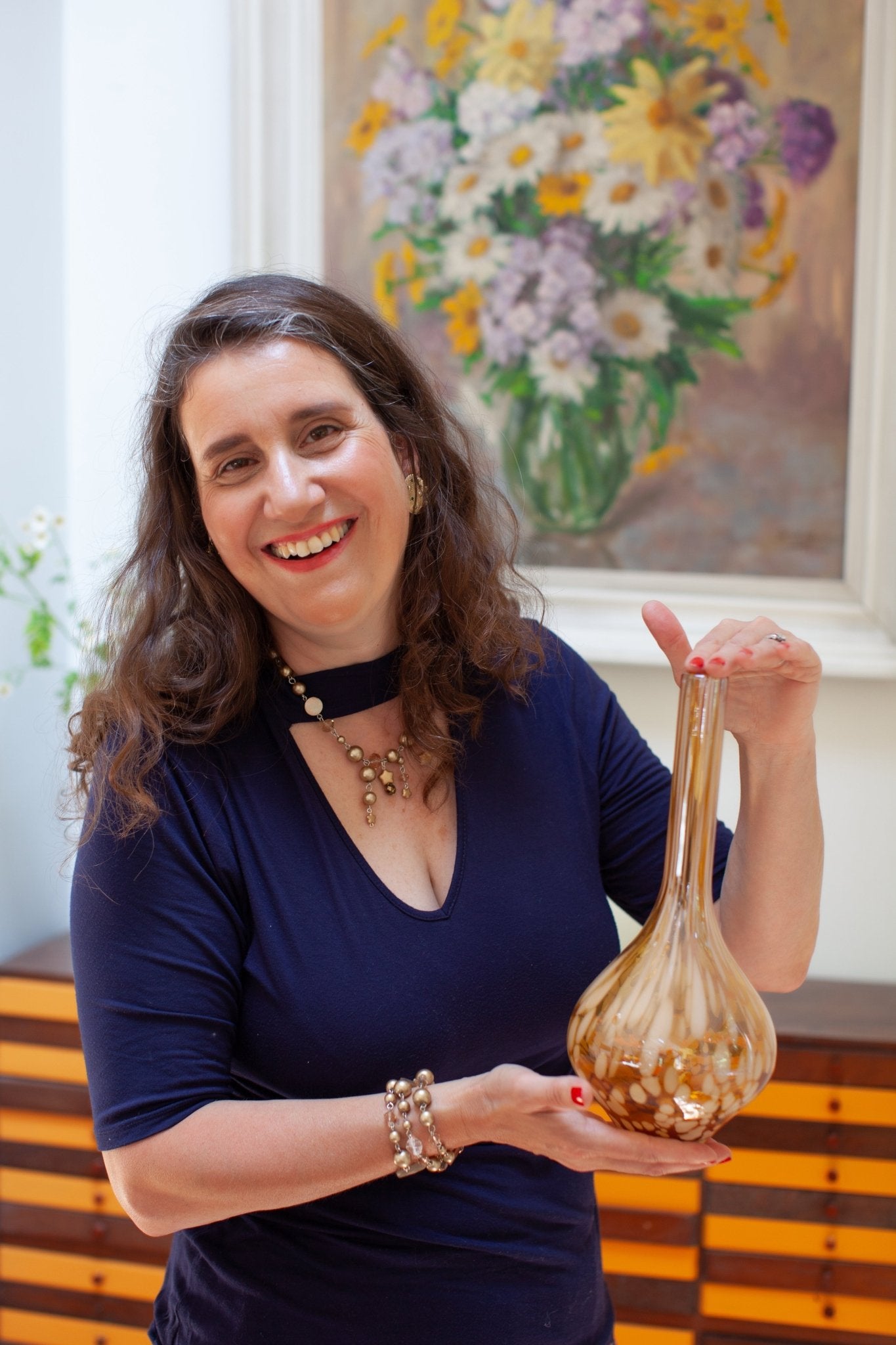 Midcentury soliflore tall vase - Natalia Willmott