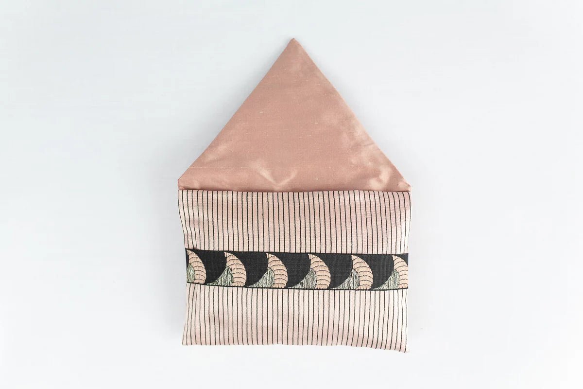 "OTTOMAN" STRIPE SILK ENVELOPE CUSHION by My Billet Doux - Natalia Willmott