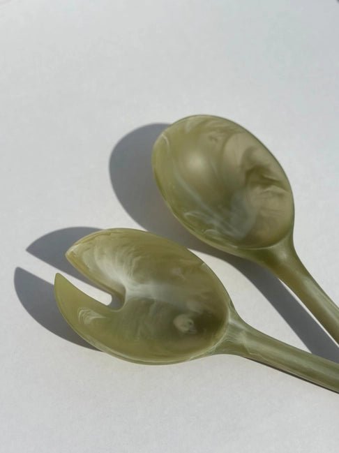Salad servers olive - Natalia Willmott