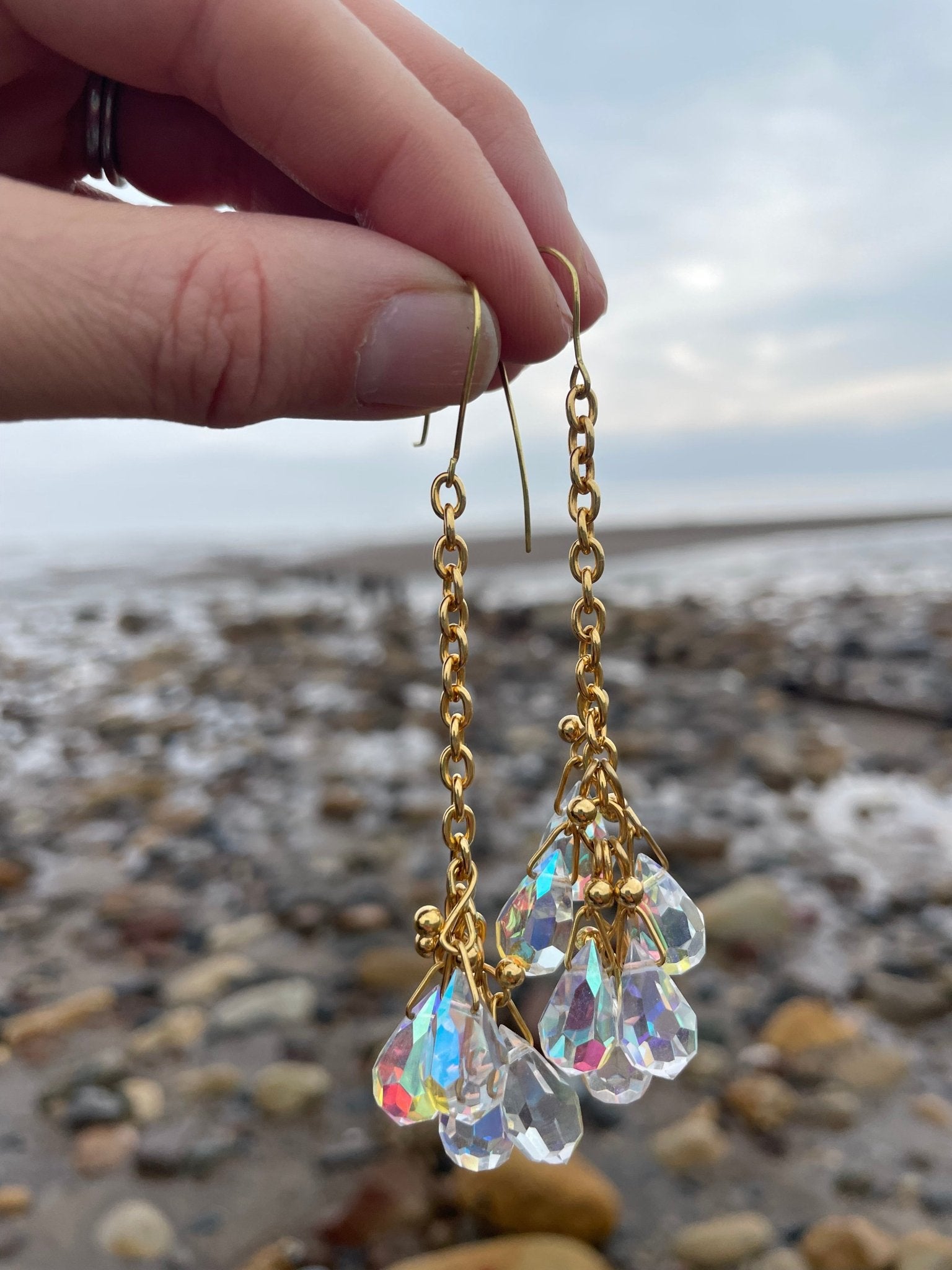 Sparkle Crystal drop earrings - Natalia Willmott