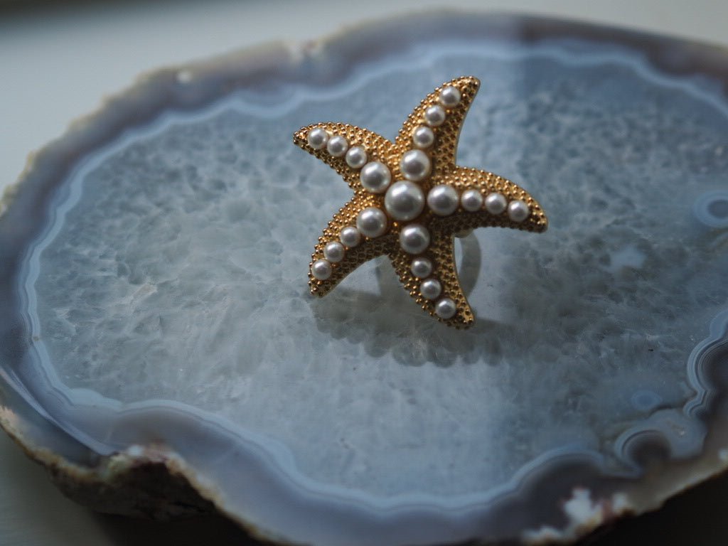 Starfish adjustable statement ring - Natalia Willmott