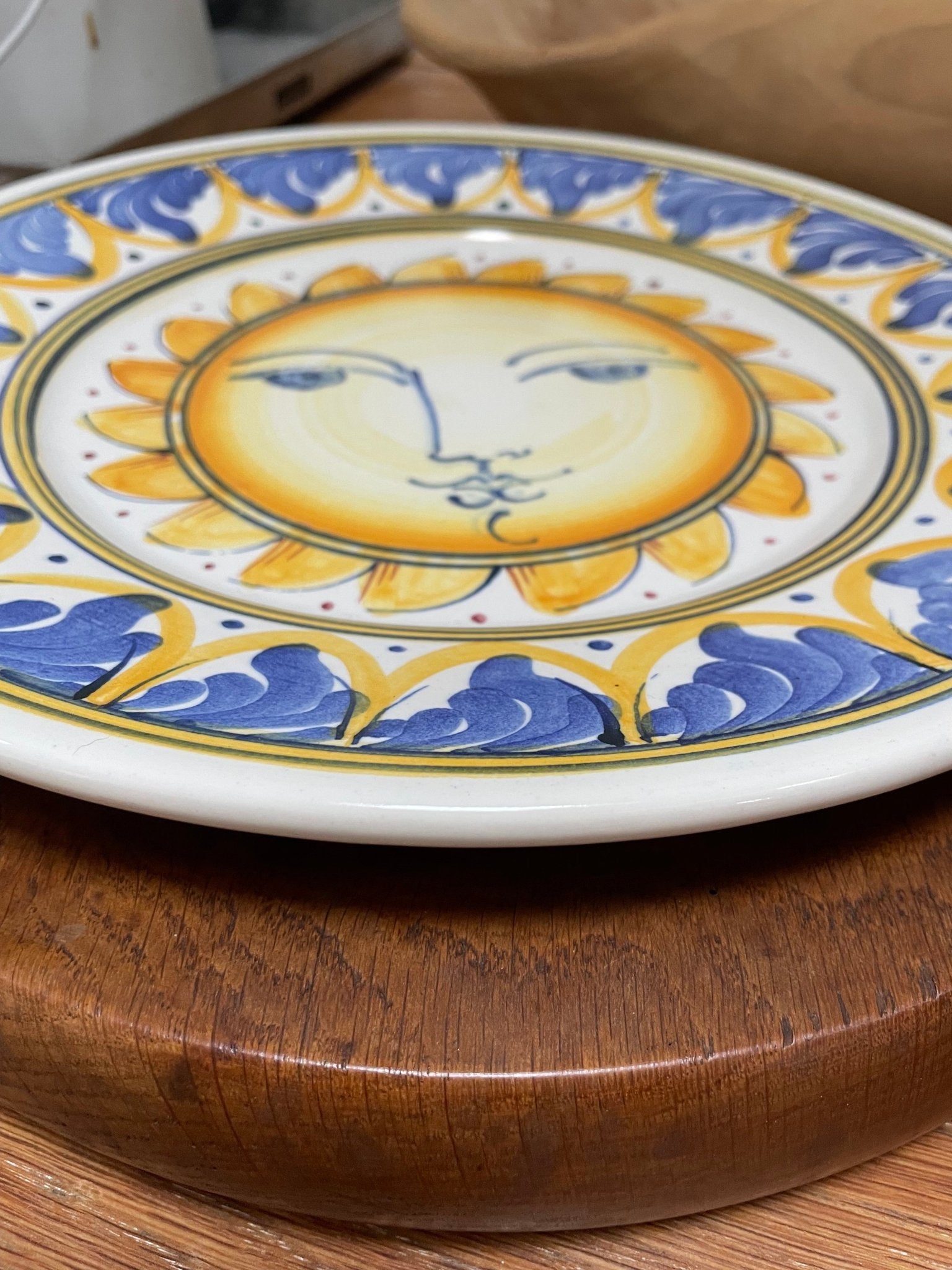 Sun hand painted plate - Natalia Willmott
