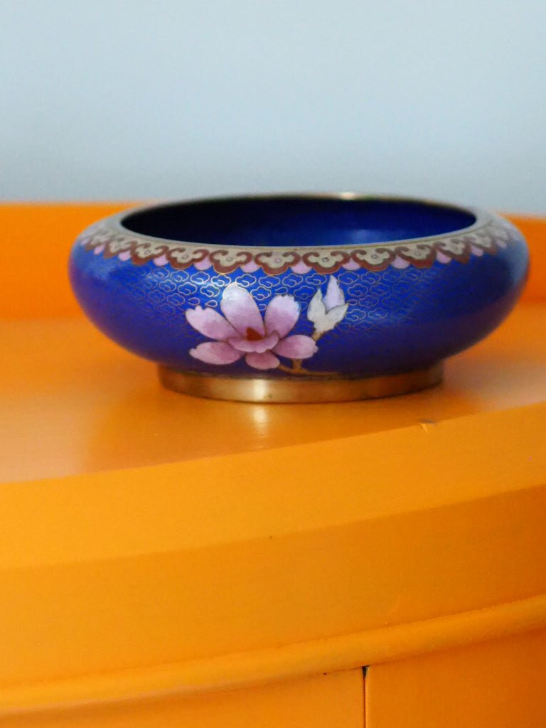 Vintage Cloisonné bowl with flowers - Natalia Willmott