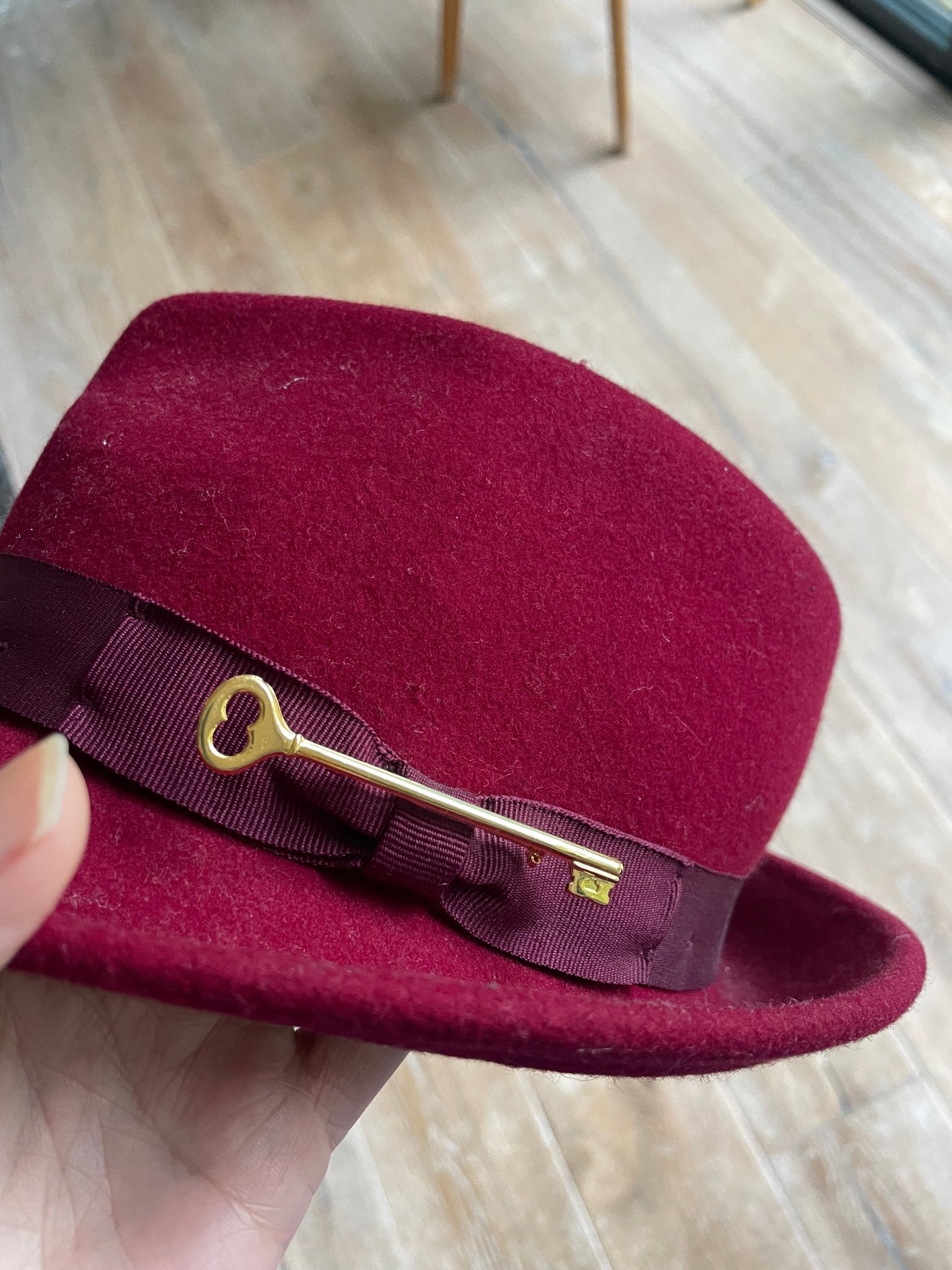 Vintage key brooch pin - Natalia Willmott