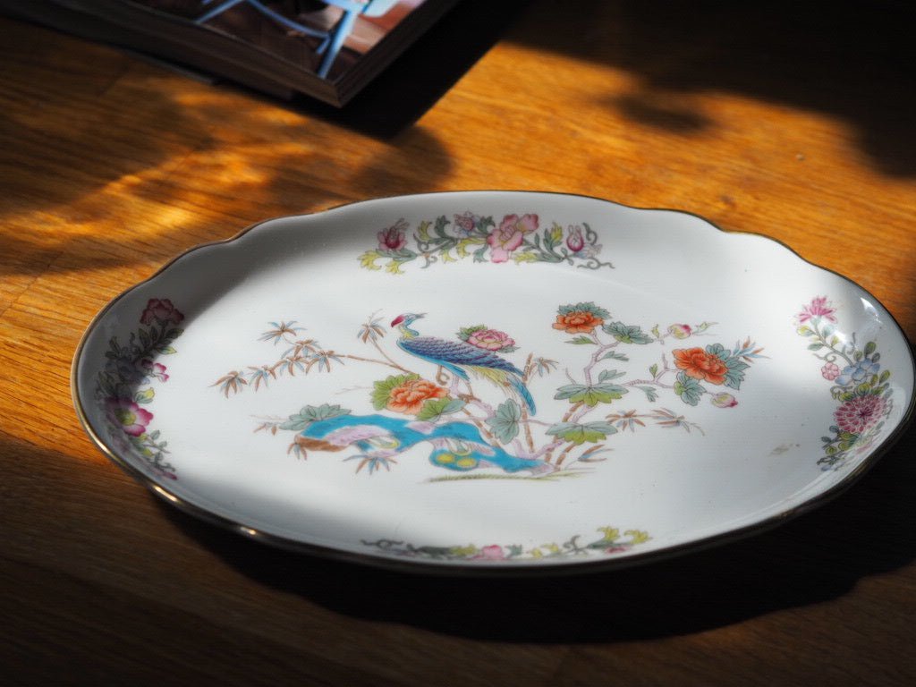Vintage Kutani Wedgwood dish with crane - Natalia Willmott