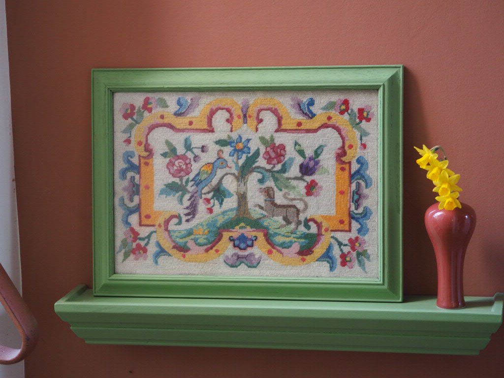 Vintage needlepoint - stylised tree of life - Natalia Willmott
