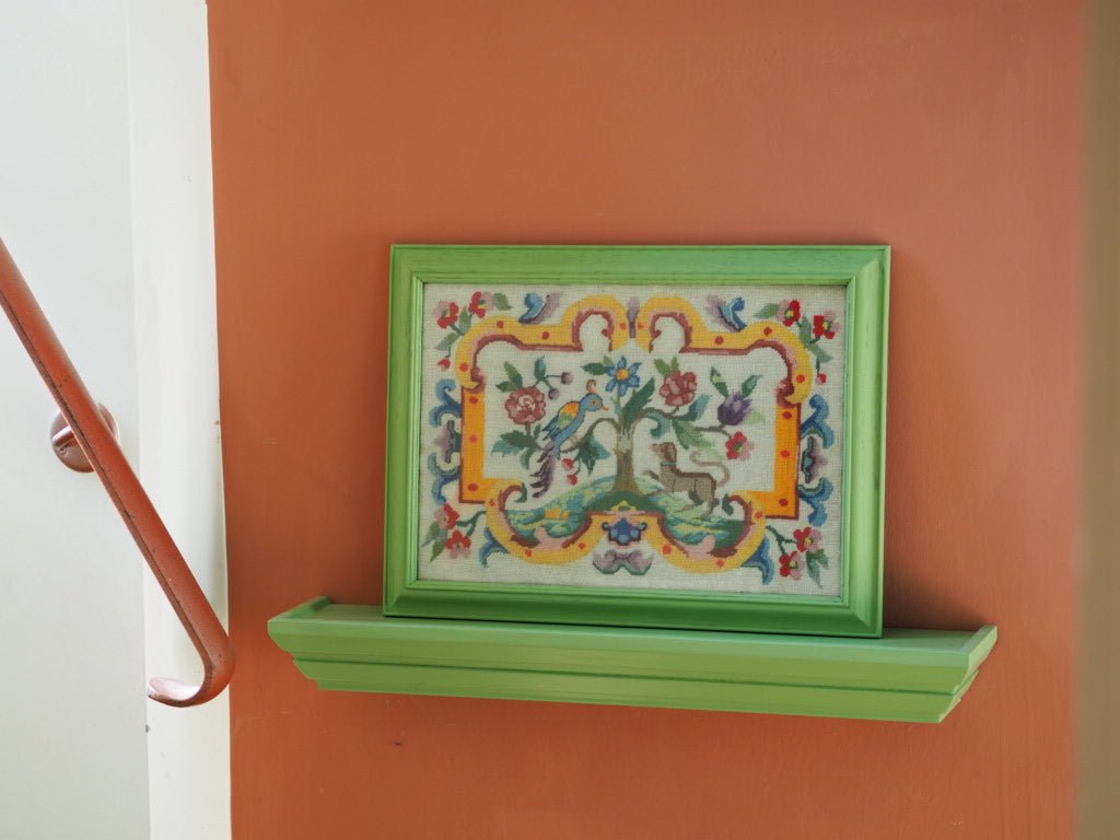 Vintage needlepoint - stylised tree of life - Natalia Willmott