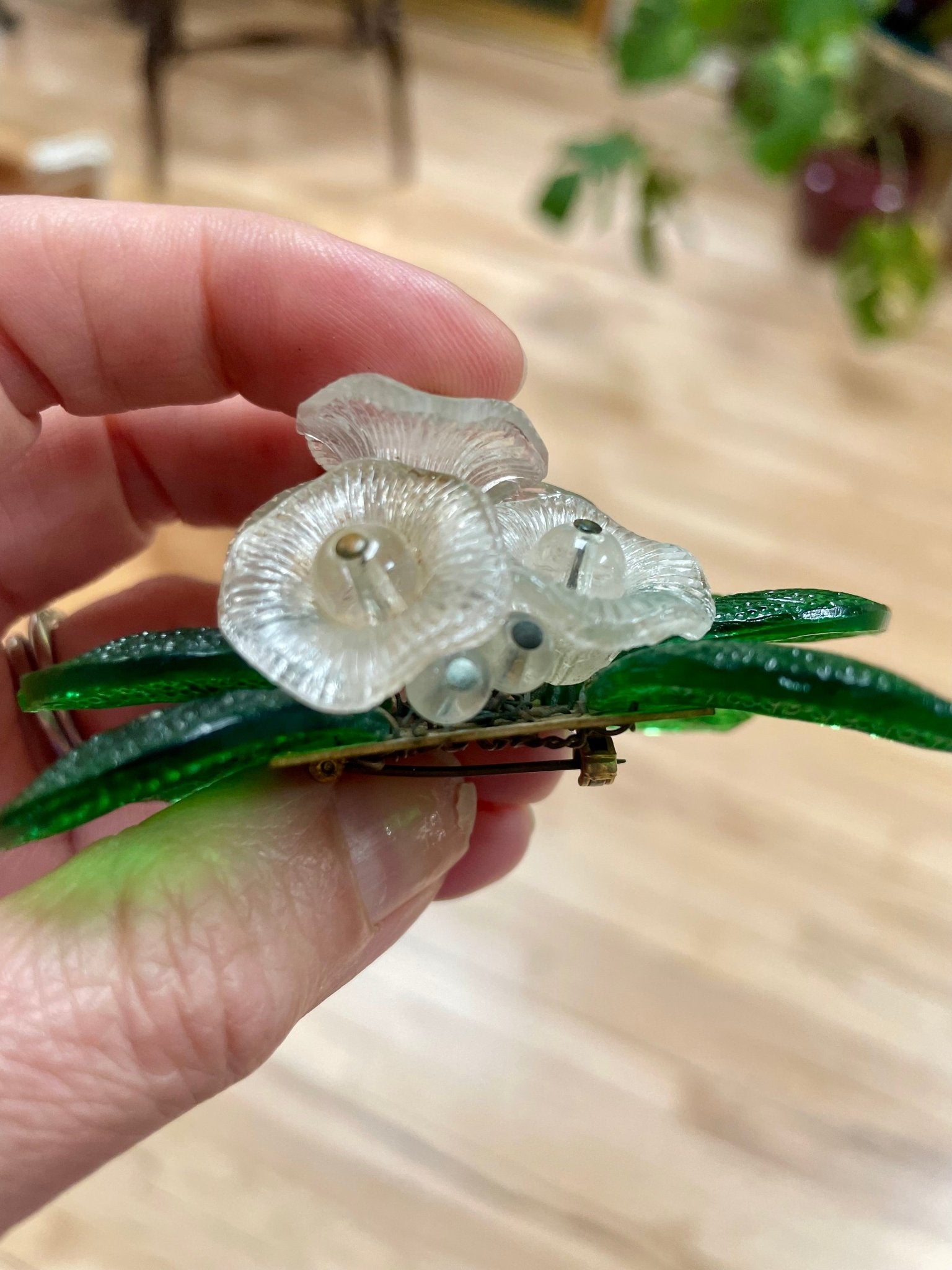 Vintage pate de verre brooch 1940’s - Natalia Willmott