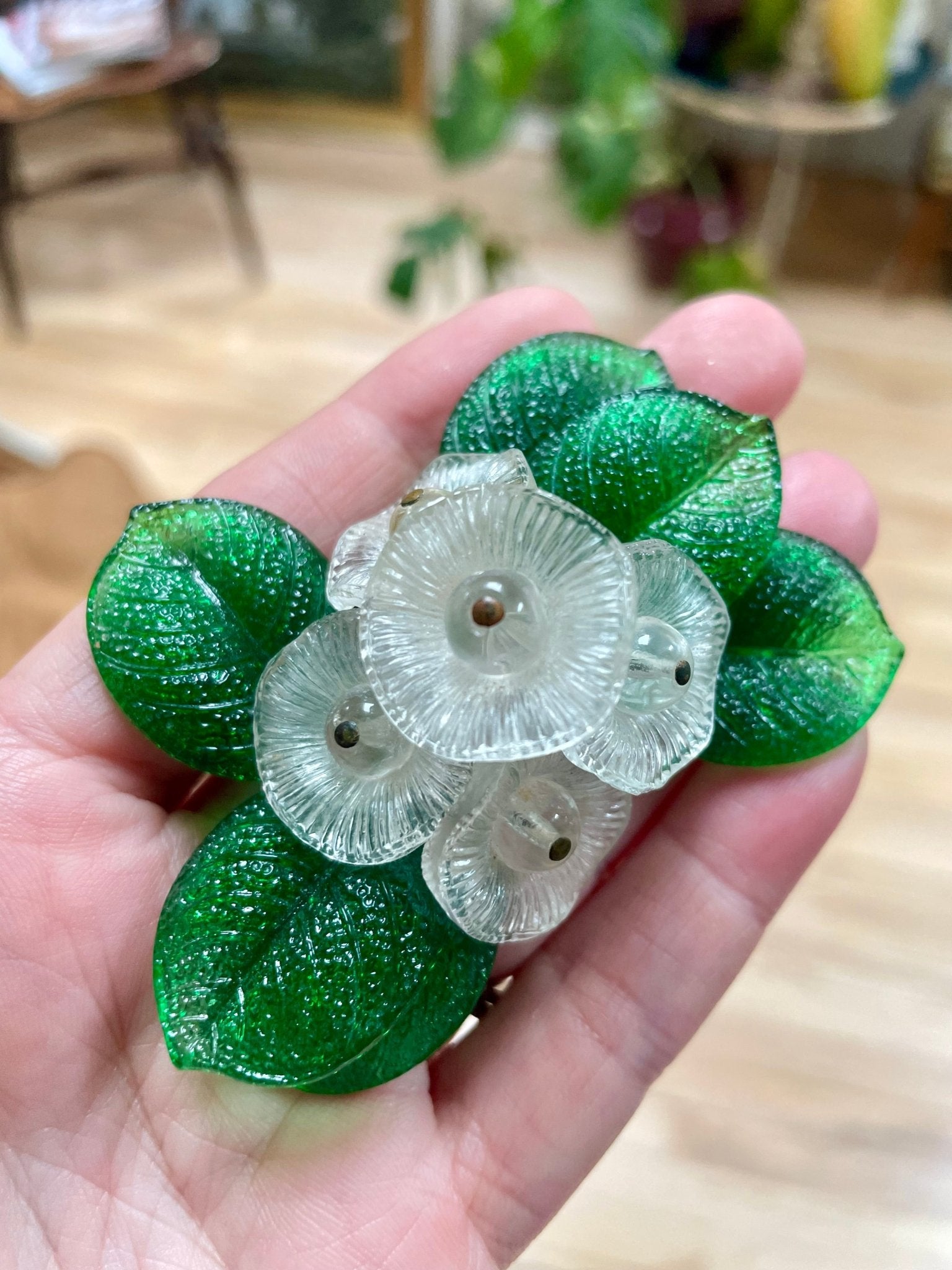 Vintage pate de verre brooch 1940’s - Natalia Willmott