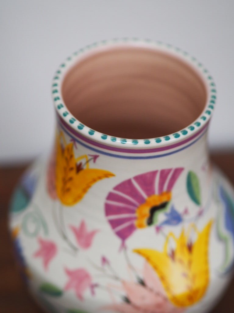 Vintage Poole Pottery vase - Floral abundance - Traditional ware - Natalia Willmott