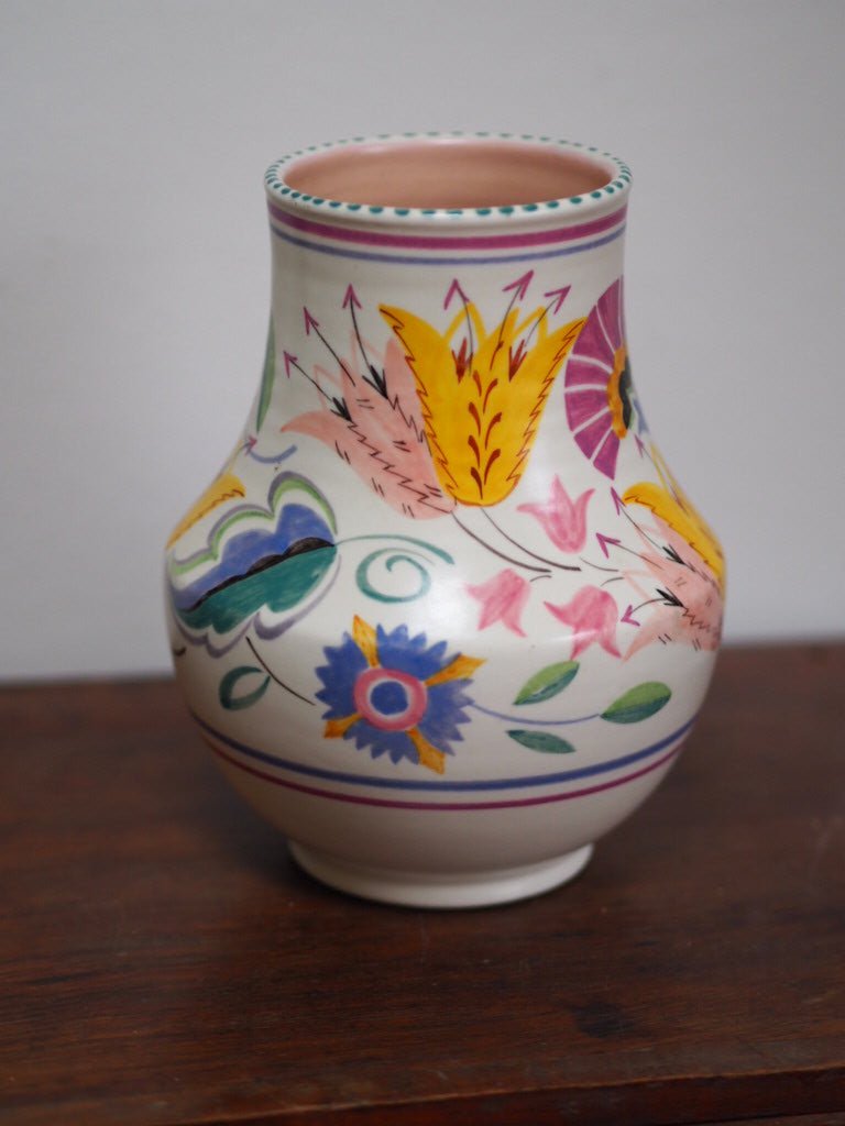 Vintage Poole Pottery vase - Floral abundance - Traditional ware - Natalia Willmott