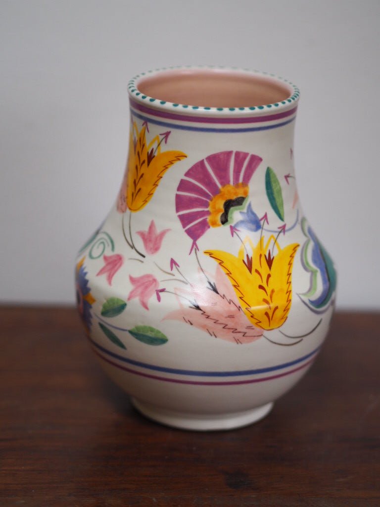 Vintage Poole Pottery vase - Floral abundance - Traditional ware - Natalia Willmott
