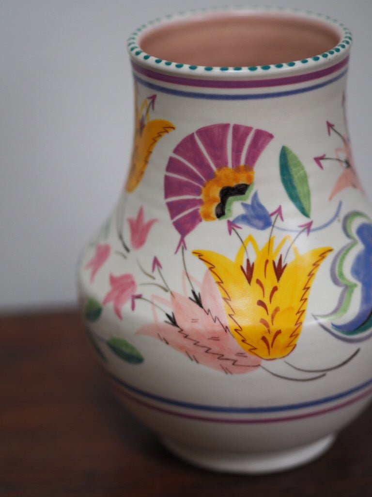 Vintage Poole Pottery vase - Floral abundance - Traditional ware - Natalia Willmott