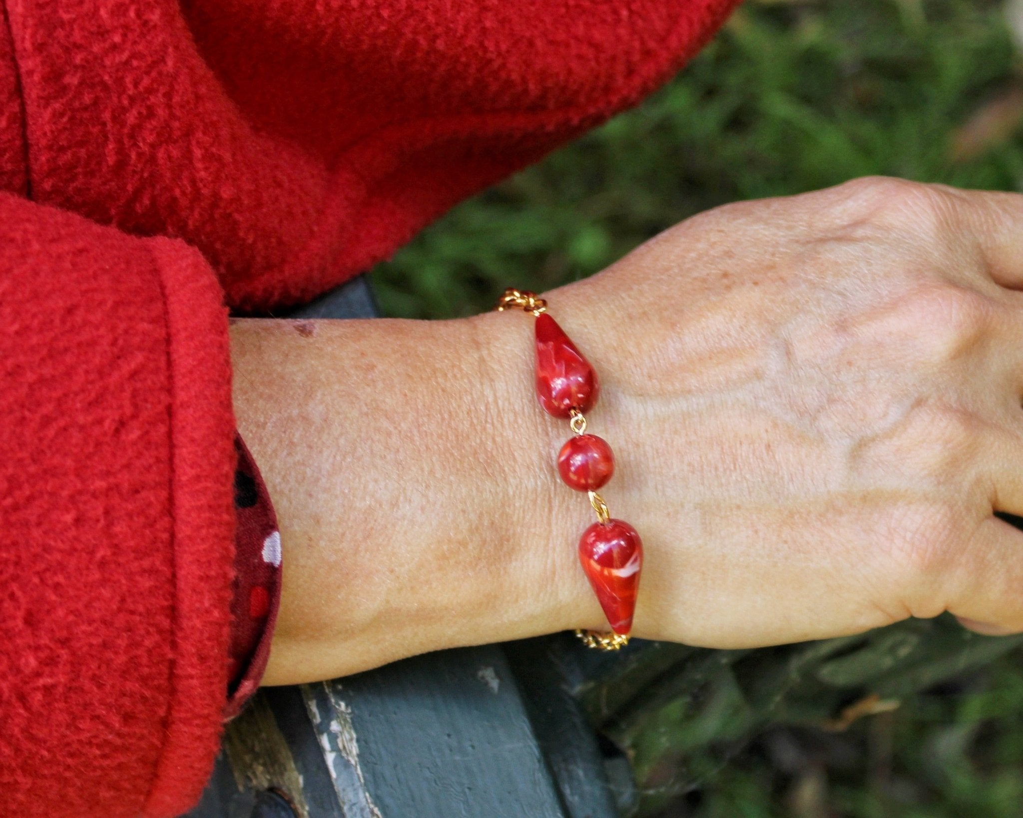 Vintage teardrop bracelet - Natalia Willmott