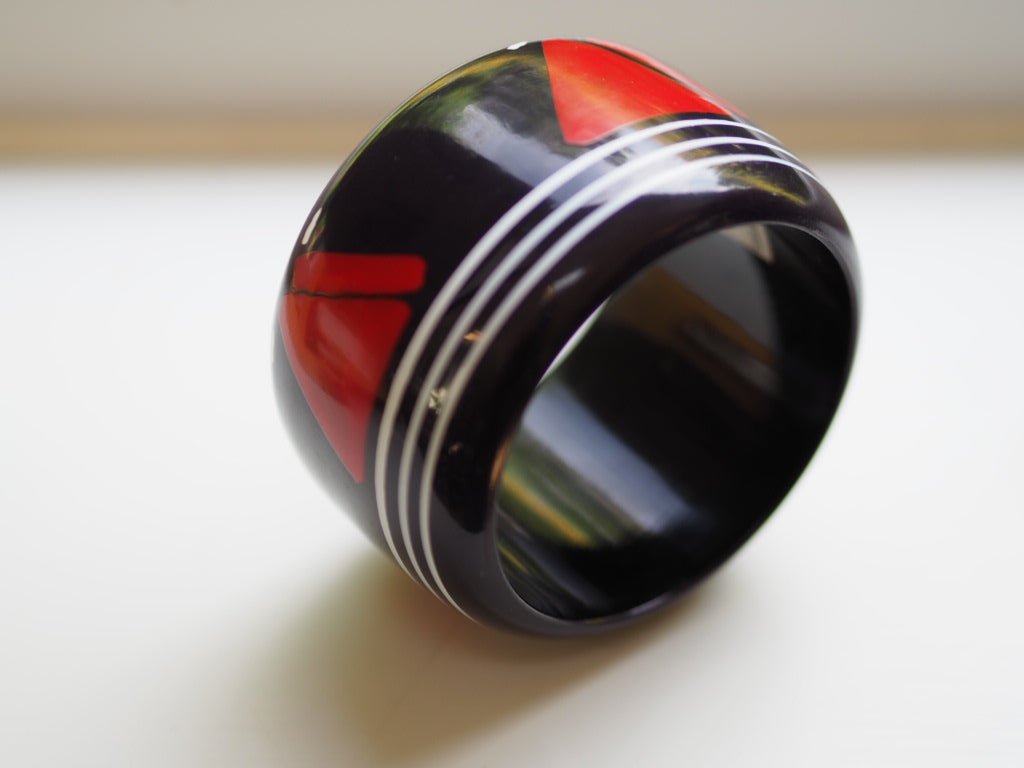 Wood nautical bangle by bijoux Fried - Natalia Willmott