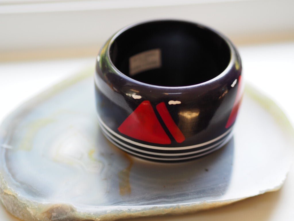 Wood nautical bangle by bijoux Fried - Natalia Willmott