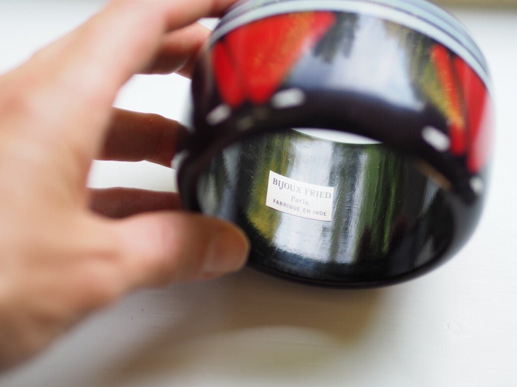 Wood nautical bangle by bijoux Fried - Natalia Willmott