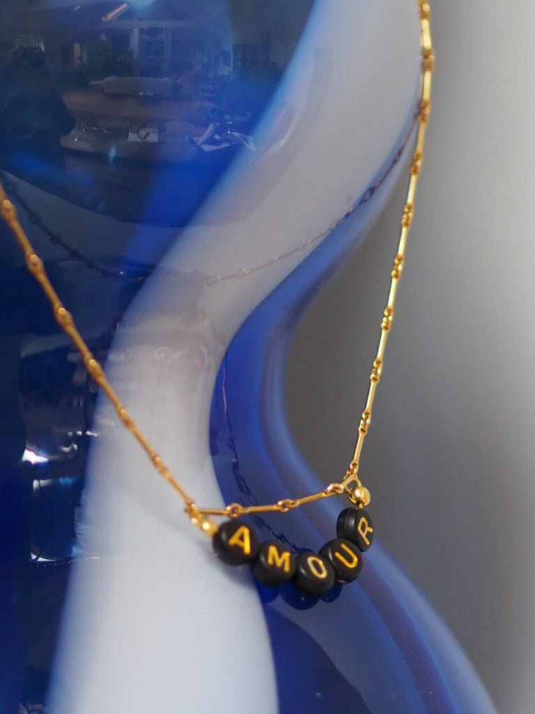 Word gold plated earrings Paris/ London/Franglais or necklace