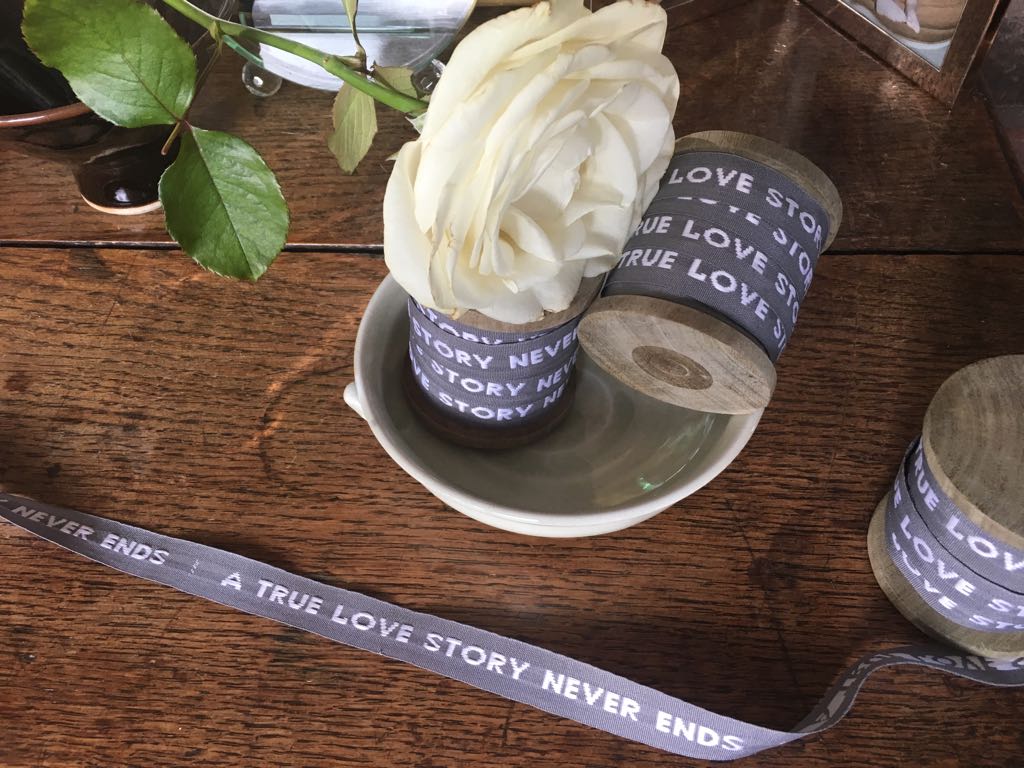 "A true love story never ends" ribbon - Natalia Willmott