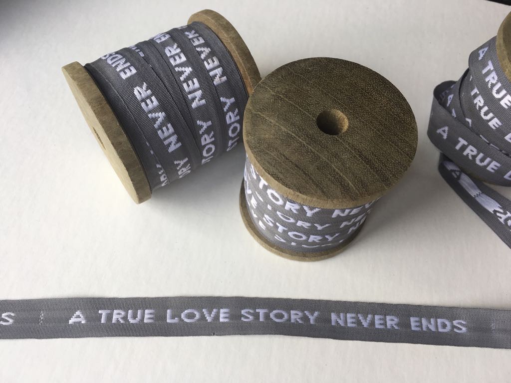 "A true love story never ends" ribbon - Natalia Willmott