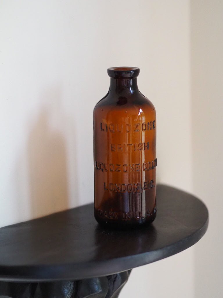 Antique Liquozone Amber Bottle - Natalia Willmott