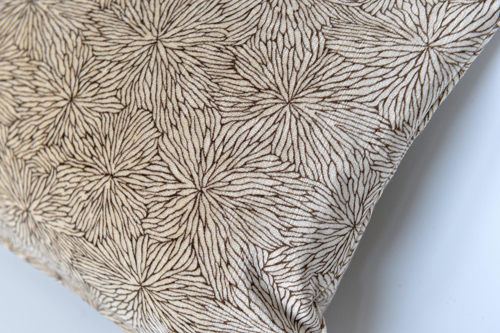 Beige or Earth velvet cushion - Natalia Willmott