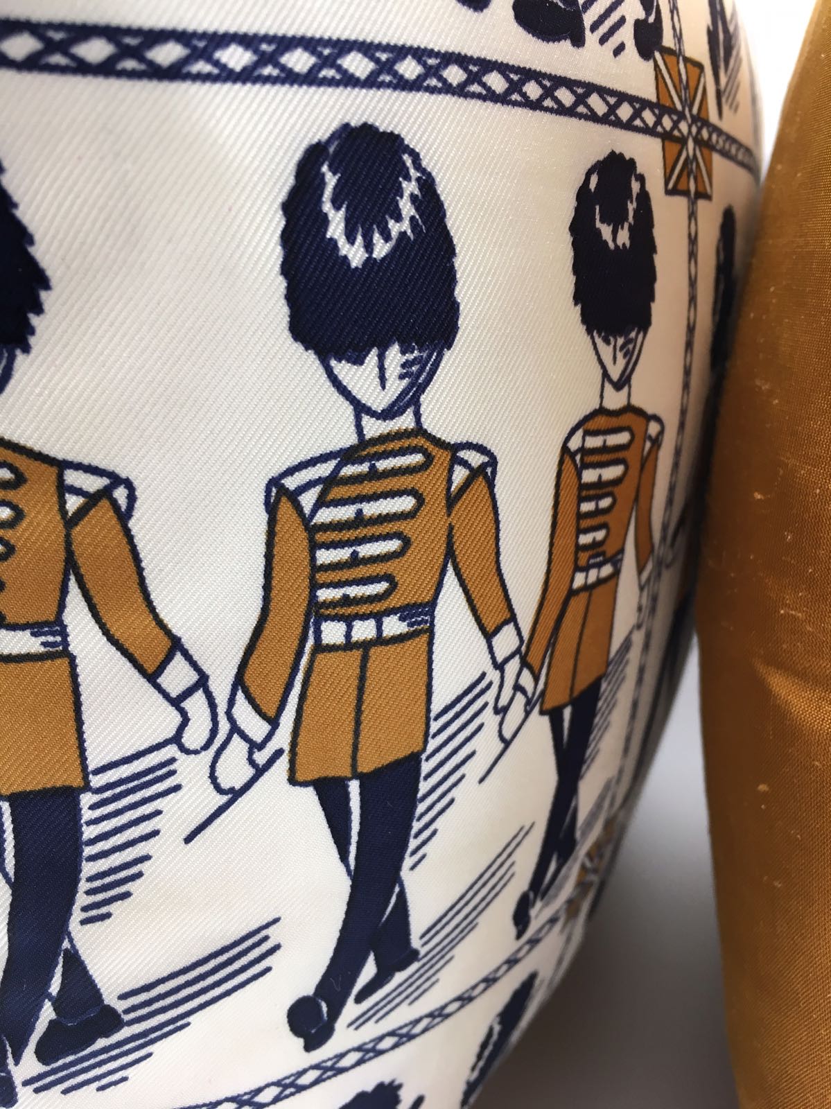 Bianchini Ferier Silk cushion with soldiers - Natalia Willmott