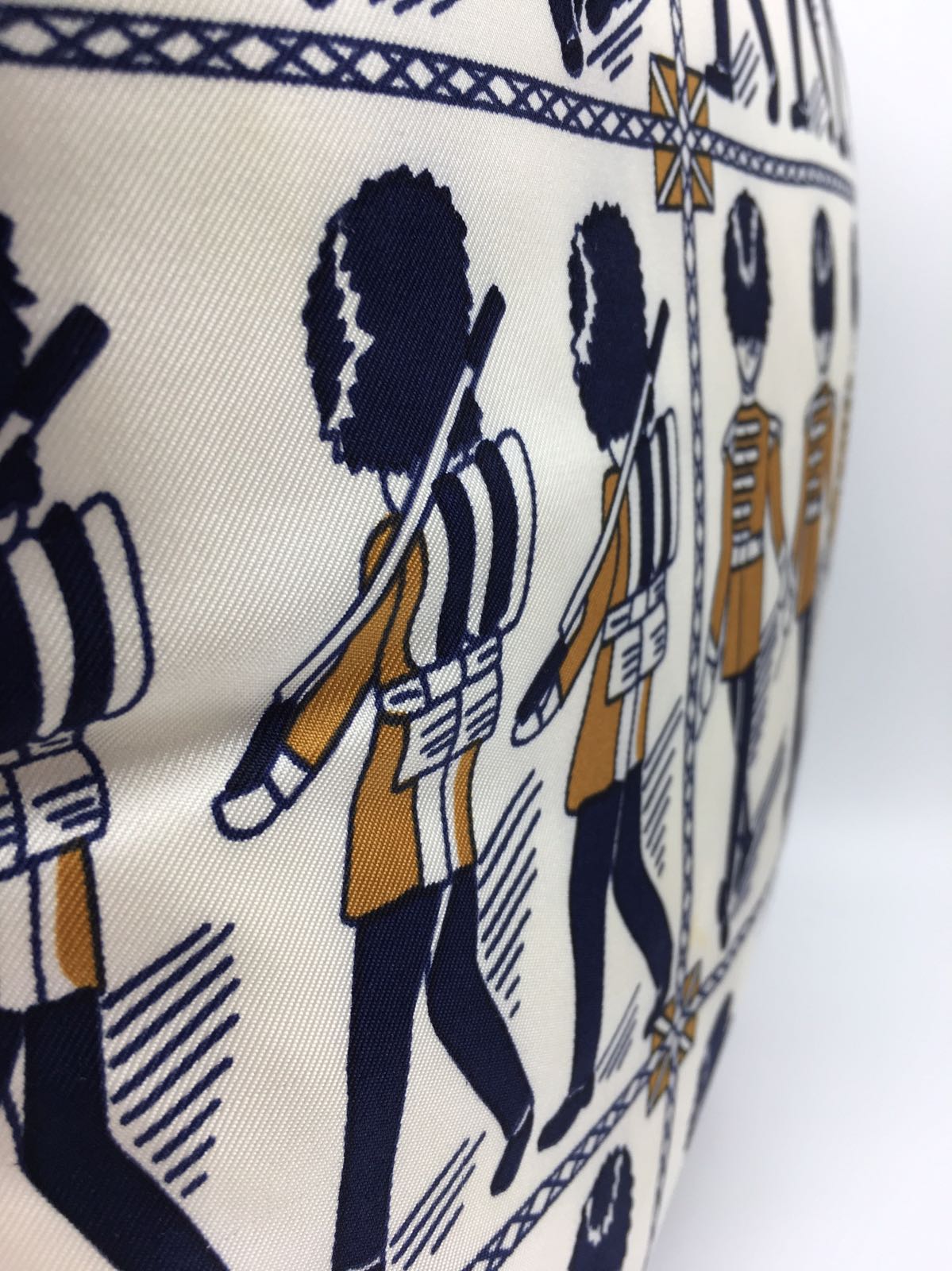 Bianchini Ferier Silk cushion with soldiers - Natalia Willmott
