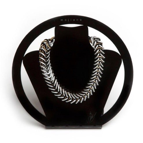 Black leather necklace - Natalia Willmott