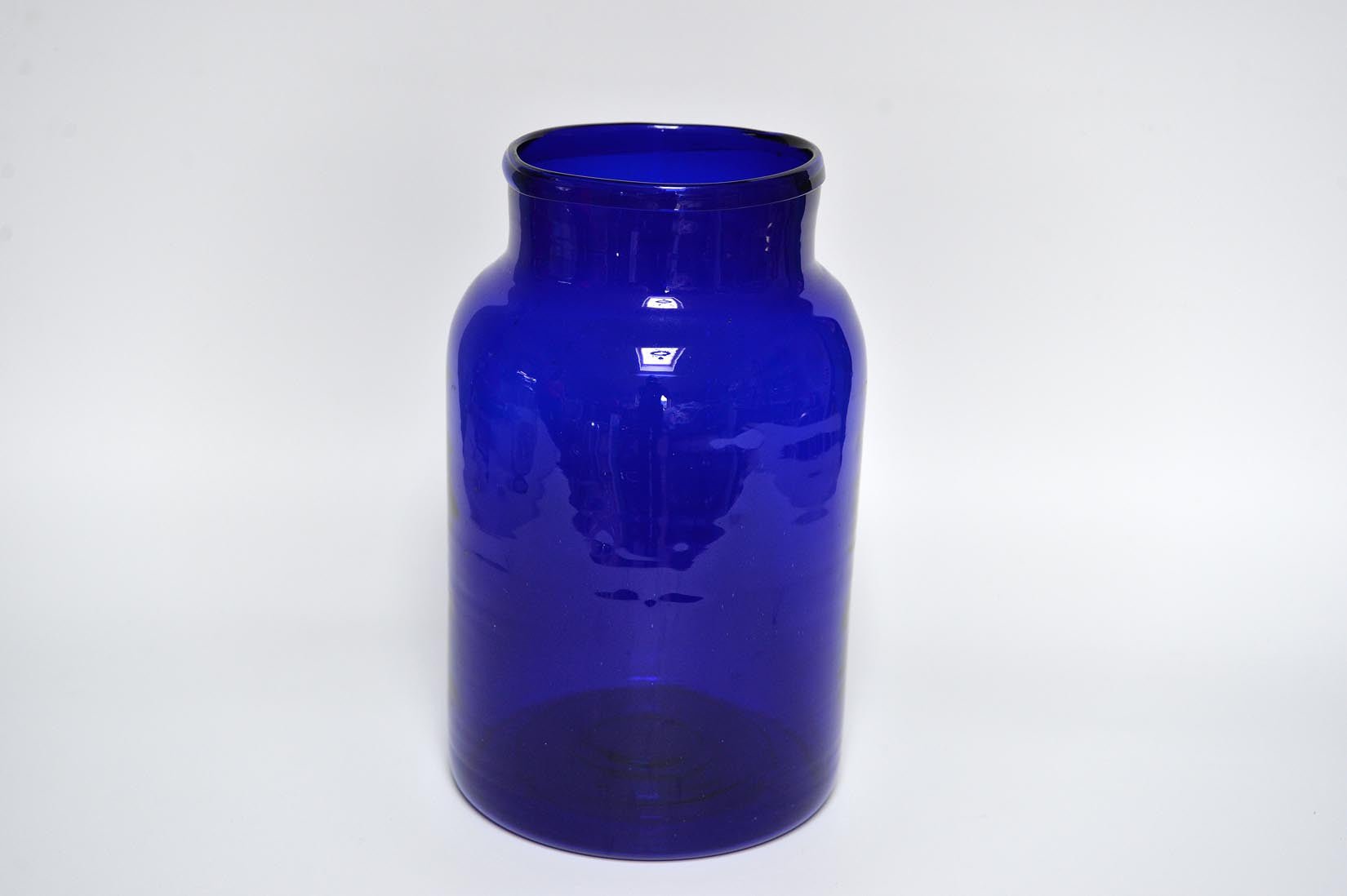 Blue or transparent glass jar - Natalia Willmott