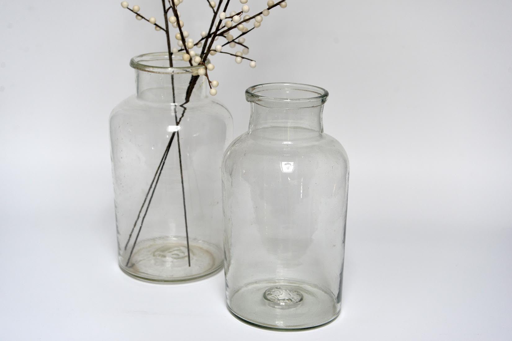 Blue or transparent glass jar - Natalia Willmott